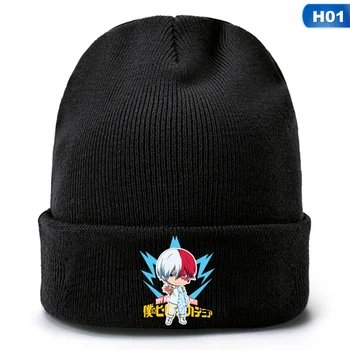 Anime My Hero Academia Jesień Zima odkryty ciepłe dzianiny kapelusz Skullies Beanie Cap cosplay Świąteczny prezent dla przyjaciela