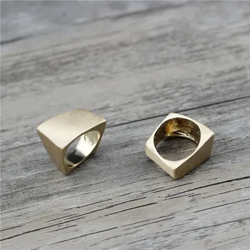 Anslow Fashion Jewelry Design латунное pozłacany urokliwe nieregularne metalowy pierścień dla mężczyzn Męski партийное pierścień prezent urodzinowy LOW0055AR