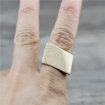 Anslow Fashion Jewelry Design латунное pozłacany urokliwe nieregularne metalowy pierścień dla mężczyzn Męski партийное pierścień prezent urodzinowy LOW0055AR