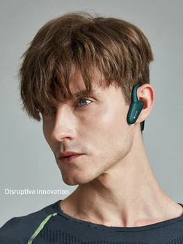 ANVAVA New Bone Conduct słuchawki stereo bass mini słuchawka w uchu, stop tytanu HD Call Earset Bezprzewodowe słuchawki sportowe