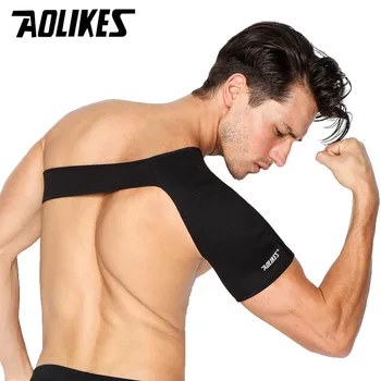 AOLOKES ramieniową wsparcie Brace Wrap Protector prawa/lewa ręka ból w stawie uraz pasek na ramię stołowy, sport, siłownie