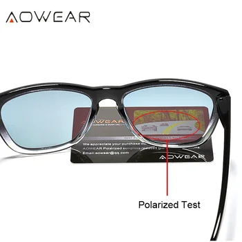 AOWEAR damskie kwadratowe okulary polaryzacyjne damskie modne folie lustrzane okulary damskie małe хипстерские odcienie punkty