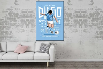 Argentyńskie piłkarskie gwiazdy Diego Maradona płótno Malarstwo, plakaty i reprodukcje ścienne sztuka olej malarstwo ścienne, obrazy do salonu