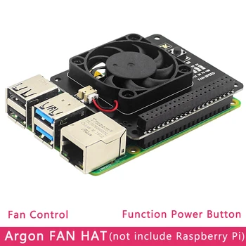 Argon wentylator kapelusz moduł dla Raspberry Pi 4B/3B+/3 Kontrola temperatury wentylator z funkcją przycisku zasilania dla Raspberry Pi 4 model B