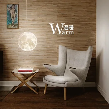 Artpad Nordic drukowanie 3D Księżyc lampa wisząca piłka nowoczesny prosty salon Droplight sypialnia jadalnia domowe oświetlenie