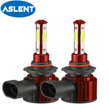 ASLENT 2X LED H11 h9 h8 H7 LED HB3 9005 9006 HB4 dioda zestaw reflektorów samochodowych żarówki auto lampa 12V 24v 6000K 8000K 360 stopni