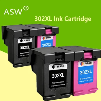 ASW 302XL przywrócony Wymiana kasety z tonerem do HP 302 HP302 XL tusz do drukarki Deskjet 1110 1111 1112 2130 2131