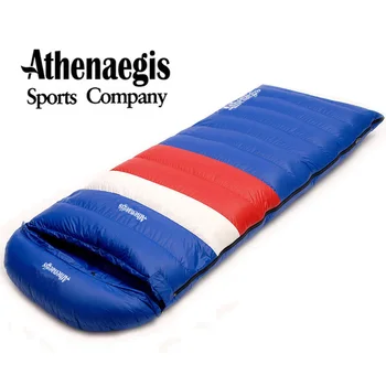 Athenaegis Ultralight Goose Down 400g/600g/800g/1000g wypełnienie może Сплайсированный koperta oddychająca śpiwór