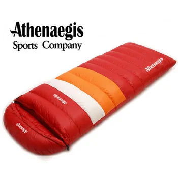 Athenaegis Ultralight Goose Down 400g/600g/800g/1000g wypełnienie może Сплайсированный koperta oddychająca śpiwór