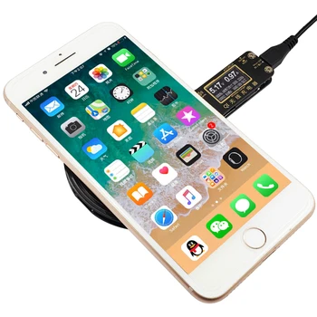 ATORCH ładowarka do telefonu komórkowego Qi bezprzewodowa ładowarka do iPhone 8X 8 Plus Samsung Galaxy S8 S9 S7 usb szybka ładowarka LCD tester