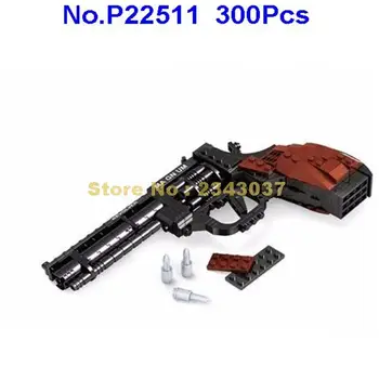 Ausini 22511 300 szt wojskowy rewolwer pistolet power gun broń 1:1 budulcem zabawka