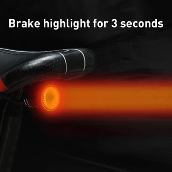 Auto Brake Sensing Start/Stop IPx6 Smart Bicycle Rear Light Wodoodporny USB Charge LED Cycling Taillight ZTTO Bike Accessory