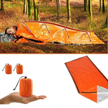 Awaryjny śpiwór zestaw pierwsza pomoc śpiwór PE folia aluminiowa namiot na zewnątrz camping i turystyka ochrona od Słońca