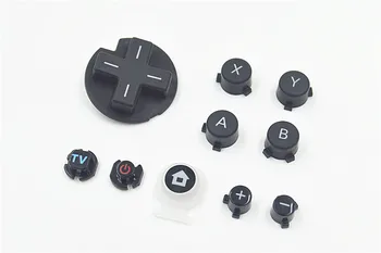 AXBY button For WIIU PAD Controller części zamienne do wiiu gamepad joystick przycisk + 10 szt./kpl.