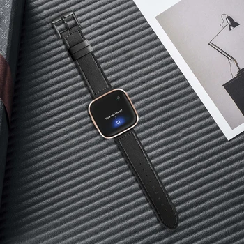 Baaletc wymienny pasek do Fitbit Versa bransoletka Sillicone skórzane paski do zegarków bransoletka do Fitbit Versa 2 inteligentne zegarki