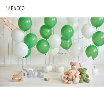 Baby Birthday Photozone Niedźwiedź Prezenty Balony Camping Namiot Zdjęcia Tła Noworodki Tła Baby Shower Decro Photozone