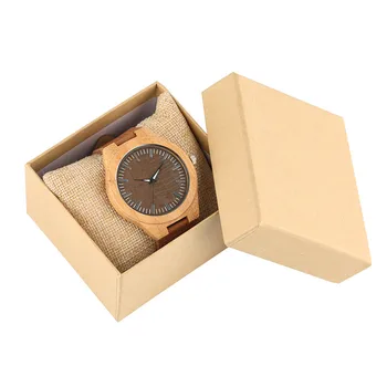 Bambusowe, drewniane zegarki męskie casual, Skórzany pasek zegarek osób brązowy chronograf sportowy zegarek męski zegarek męskie zegarki prezenty