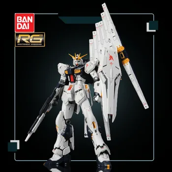 Bandai Anime Gundam Action Figures Assembly Model RG 1/144 Niu Gundam Floating Cannon Deluxe Edition Set with Stand Ornaments