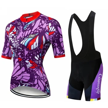 Banesto 2020 Women Cycling Jersey Set Koszulka Summer Bicycle Cycling Clothing Maillot Ciclismo z krótkim rękawem MTB Bike Jersey Tops