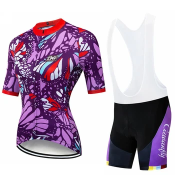 Banesto 2020 Women Cycling Jersey Set Koszulka Summer Bicycle Cycling Clothing Maillot Ciclismo z krótkim rękawem MTB Bike Jersey Tops