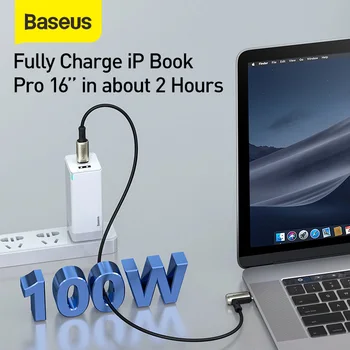 Baseus PD 3.1 100W USB Type-C to Type C kabel Quick Charge 4.0 Fast Charger przewód iPad, MacBook Pro 4K@60HZ USB-C Type-C kabel
