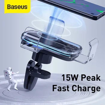 Basues Car Wireless Charger Gravity Car Phone Holder Auto Phone Support 15W szybkie ładowanie iPhone 11 Samsung S20 plus Xiaomi