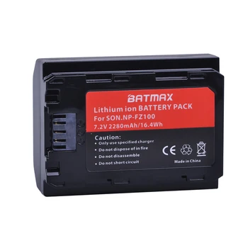 Batmax 2szt NP-FZ100 NP FZ100 bateria do kamery +LCD Dual USB ładowarka dla Sony NPFZ100 ,Alpha9,Sony A9,Sony Alpha9R,Sony A9R kamera