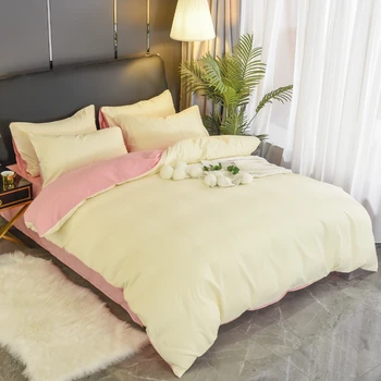 Bawełna kolor kołdrę Queen King size kołdrę łóżko podwójne hotel strona Główna pościel artykuł Darmowa wysyłka 1szt