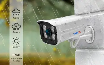 BESDER H. 265 5MP HD 2MP Security IP Camera 48V PoE Array LED Up to 25m IR Night Vision Street Camera P2P ONVIF CCTV Surveillance