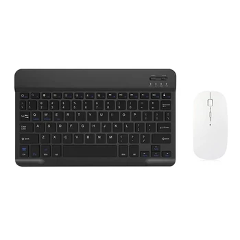 Bezprzewodowa klawiatura Bluetooth mysz zestaw lekki przenośny dla IOS, Android tablet klawiatury komputerowe, biurowe klawiatury
