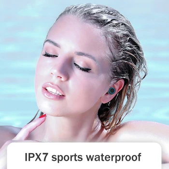 Bezprzewodowe słuchawki Bluetooth 5.0 słuchawki 9D stereo redukcja szumów TWS sportowy zestaw słuchawkowy z mikrofonem dotykowe słuchawki Pk I12