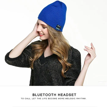 Bezprzewodowe słuchawki Bluetooth Sport Music Hat Smart Headset Beanie Czapka zimowa czapka z głośnikiem dla Xiaomi huawei Samsung iphone