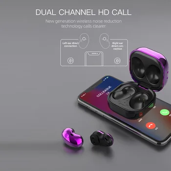 Bezprzewodowe słuchawki stereo Bluetooth zestaw słuchawkowy z mikrofonem głośnomówiący sportowe słuchawki Huawei iPhone Samsung Xiaomi