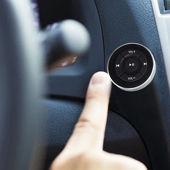 Bezprzewodowy Bluetooth pilot zdalnego sterowania samochód koło kierownicy, motocykl, rower, kierownica media przycisk dla ipada do IOS Android smartphone