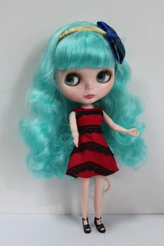 Bezpłatna wysyłka duże zniżki RBL-143DIY Nude Blyth lalka prezent na urodziny dla dziewczynki 4 kolory wielkie oczy lalki z pięknymi włosami miła zabawka
