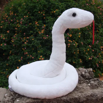 Biała kreskówka węża około 25 cm miękkie pluszowe zabawki prezent na urodziny b0007