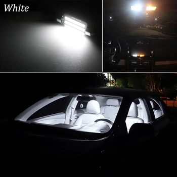 Biały charakterystyczny Canbus LED interior Dome Map Trunk Glove lights Kit do VW Volkswagen Touareg 7L 7P(2003-2018)
