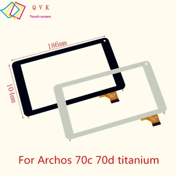 Biały ekran dotykowy do Archos 70 70c 70d 80 97 97B 101 70B Titanium HD pojemnościowy ekran dotykowy naprawa panelu