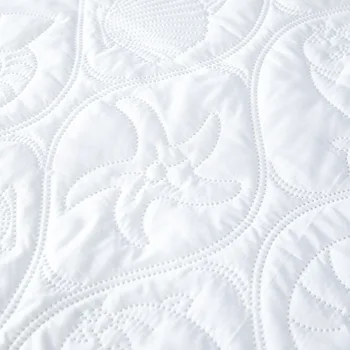 Biały kolor pikowana pikowany, wodoodporny materac ochraniacz wbudowana prześcieradło styl pokrycie materaca gruba, miękka poduszka do łóżka