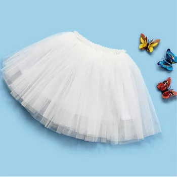 Biały Nowy Baby Girls Tutu Spódnica Baletnicy Pettiskirt Puszyste Baby Baletowe Spódniczki Na Imprezę Taniec Księżniczka Tiul Odzież