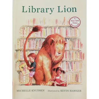 Biblioteka Lion By Michelle Knudsen Educational English Picture Book Learning Card Story Book For Baby Kids Prezenty Dla Dzieci