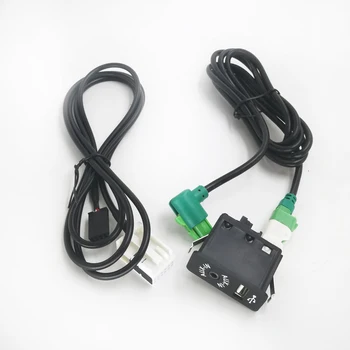 Biurlink USB, Aux-in Switch Socket wiązka przewodów kabel AUX adapter USB do BMW 3 5 E87 E90 E91 E92 X5