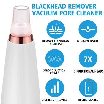 Black Head Remover Acne Pore Cleaner próżniowe usuwanie zaskórników narzędzie kosmetyczny twarzy elektryczny nos i twarz głębokie oczyszczanie Pielęgnacja skóry