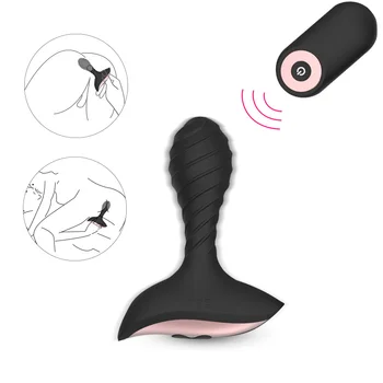 BLACKWOLF bezprzewodowy pilot zdalnego sterowania analny wibrator korek analny męski masażer prostaty teleskopowe wibratory dildo seks-zabawki dla par