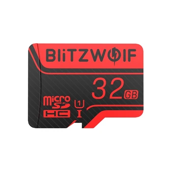BlitzWolf BW-TF2 Micro SD Card with Adapter Class 10 U3 Memory Card TF Card 32G 64G 128G 256GB for Camera UAV Recorder Storage