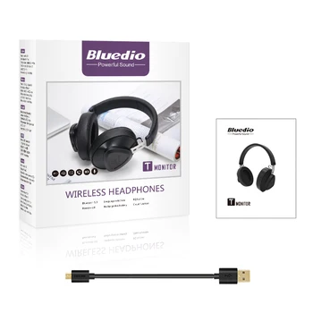 Bluedio TM Wireless Bluetooth 5.0 zestaw słuchawkowy z mikrofonem Hi-Fi dźwięk do gry muzyka telefon słuchawki obsługa sterowania głosem