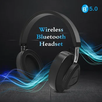 Bluedio TM Wireless Bluetooth 5.0 zestaw słuchawkowy z mikrofonem Hi-Fi dźwięk do gry muzyka telefon słuchawki obsługa sterowania głosem