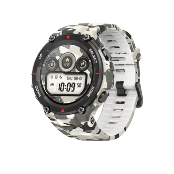 [bluetooth 5.0]Amazfit T-Rex AMOLED GPS + GLONASS Outdoor Watch 14 trybów sportowych utwór prognoza pogody Smart Watch wersja globalna