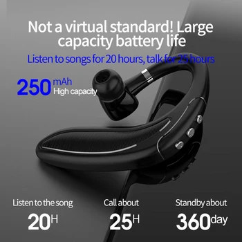 Bluetooth 5.0 bezprzewodowy zestaw słuchawkowy hak, ręcznie bezpłatny zestaw słuchawkowy pokrywa, biznes sportowy zestaw słuchawkowy hak, bezprzewodowy zestaw słuchawkowy dla Apple Android