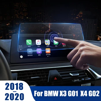BMW X3 X4 2018 2019 2020 G01 G02 nawigacja GPS szkło hartowane folia ochronna LCD naklejka folia stylizacja samochodu